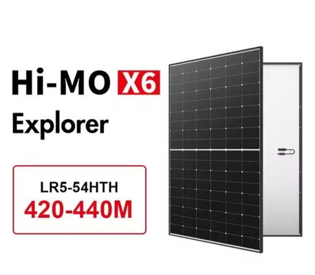 108 Halve cel zwart frame monokristallijn fotovoltaïsche modules 420W 425W 430W 435W 440W