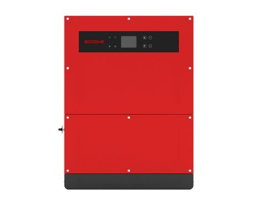 Goodwe MT-serie zonne-omvormer 50kw Drie fase 4 MPPT's Op het net Commercieel In Rood
