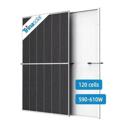 IP68-classificeerde verbindingsbox halve cel monokristallijn zonnepaneel 590W 595W 600W 605W 610W