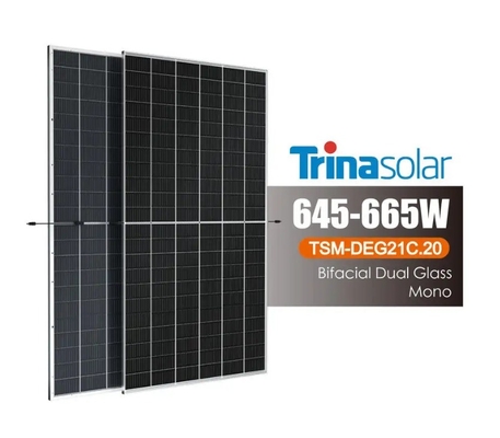 Trina TSM-DEG21C.20 Monokristallijn zonnepaneel met bifaciale PERC-cel en 210 mm