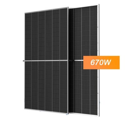 210 mm Halfcut Cell Type N Bifacial Dual Glass Zonnepaneel 695W Photovoltaic PV Module