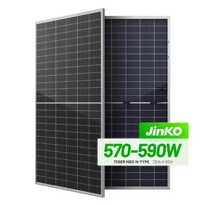 570W-590W Bifacial Dual Glass Monocrystalline Half Cell Module voor zonne-energiesysteem