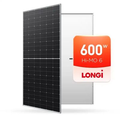 Longi Hi-MO X6 LR5-72HTHF 565W-600W Monokristallijn zonnepaneel en IP68 aansluiting
