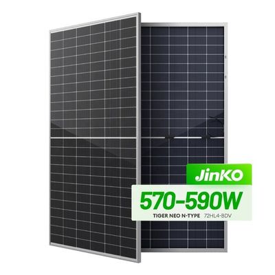 Geanodiseerd aluminium frame 570W-590W Jinko zonnepanelen voor zonne-energiesysteem