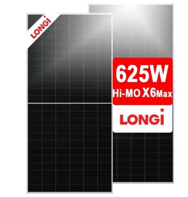 Zonne-energiesysteem Longi Zonnepaneel Hi-MO X6 Max LR7-72HTDR 600W 605W 610W 615W 620W 625W