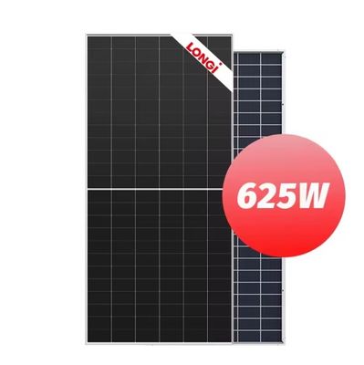 2382x1134x30mm Bifaciale PV-module met dubbel glas 625W monocristallijn zonne-energiesysteem